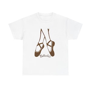 Ballet Inspired Tee for Dance Lovers, Unisex Heavy Cotton Tee, Ballerina Shirt, Gift for Dancers, Dance Apparel, Ballet Fan Merchandise
