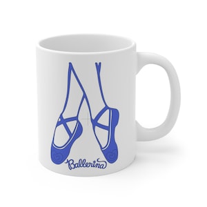 Ballerina Mug, 11oz Dance Lover Gift, Ballet Coffee Cup, Perfect for Dancers, Artistic Drinkware, Dance Studio Decor