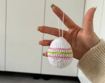 Easter egg pendant | crocheted | handmade | Decoration | Easter bush | Easter days