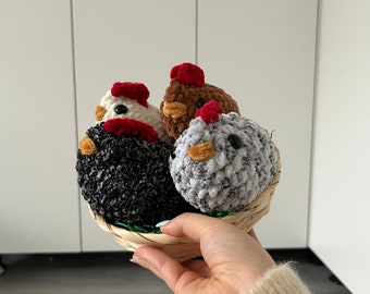 Chicken - chicken cuddly toy | handmade | crocheted | Farm | Children