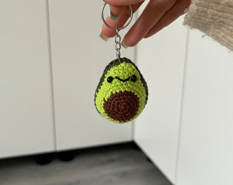 Avocado Anhänger | handmade | gehäkelt | Schlüsselanhänger | Autoschlüssel | Rucksack