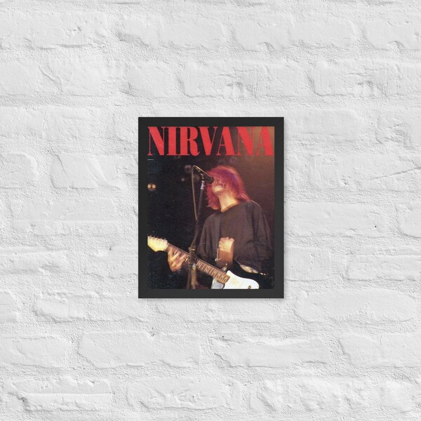 Kurt Cobain Poster Framed - Etsy