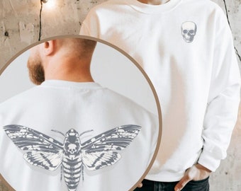 Deaths Head Moth, UNISEX Moth Sweater, Moth Sweatshirt, Cadeaux pour lui, Cadeaux pour elle