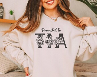 Promoted to Tia Vas a Ser Tia Sweater, Latina Pregnancy Announcement, New Aunt Auntie Titi