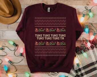 Pull de Noël moche latino-américain Espagnol Sueter Sudadera Navidad Tuki Belen Burrito Sabanero