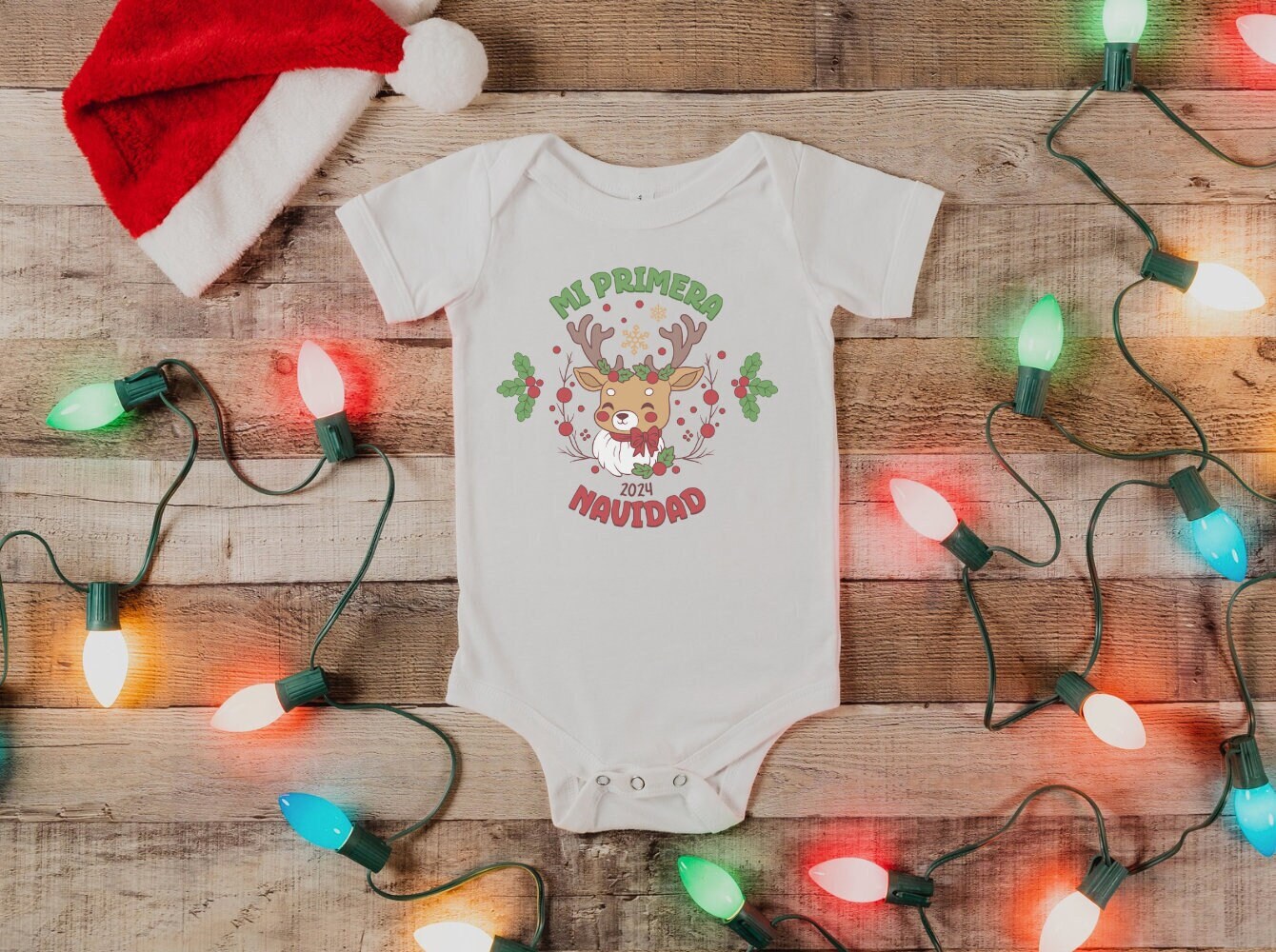 Mi Primera Navidad 2024 | Baby One Piece My First Christmas Spanish | Regalo Bebe Espanol