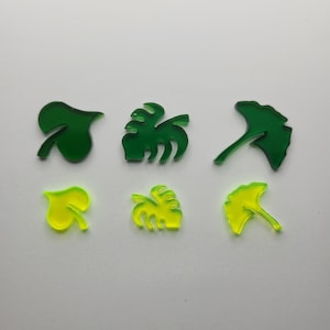 6 Leaf Tokens - Three Variations (Multiple Colors Available, Inquire for Custom Sizes or Lots)