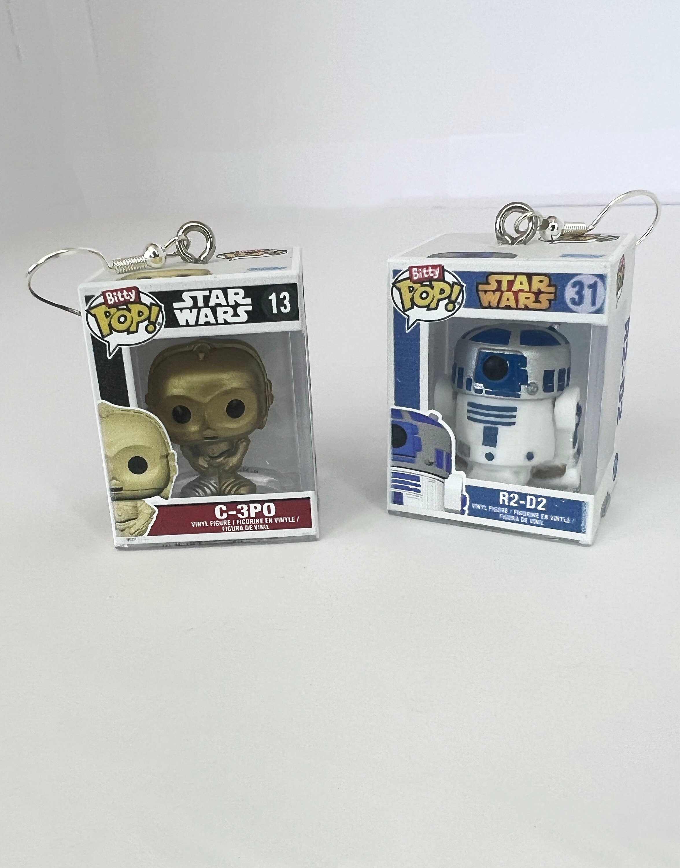 Funko Bitty POP! Nerdy Jewelry Earrings- C-3PO and R2-D2 - Star 