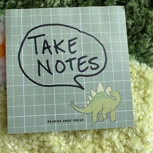 Stegosaurus Notes - B Grade - Character Sticky Note - Memo Pad - Cute Stationary