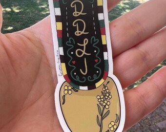 Pegatina de fan art de DDLJ - Musical - Campana Suiza - Vinilo de 4"