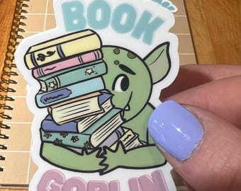 Book Goblin Vinyl Sticker – Booktok Gift