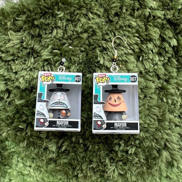 Funko Bitty POP! Nerdy Jewelry Earrings- The Mayor - Nightmare Before Christmas Collection - Halloween Earrings