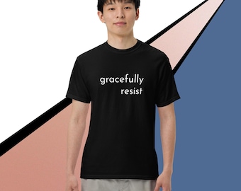 Camiseta masculina tingida de peso pesado
