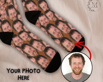 Personalized Photo Socks Custom Face Socks Dad Gift Picture Socks Fathers Day Funny Gift Customized Promoted to Grandpa Socks Best Dad Socks