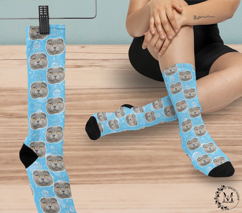 Custom Cat Socks Dog Socks Customized Pet Socks With Any Photos and