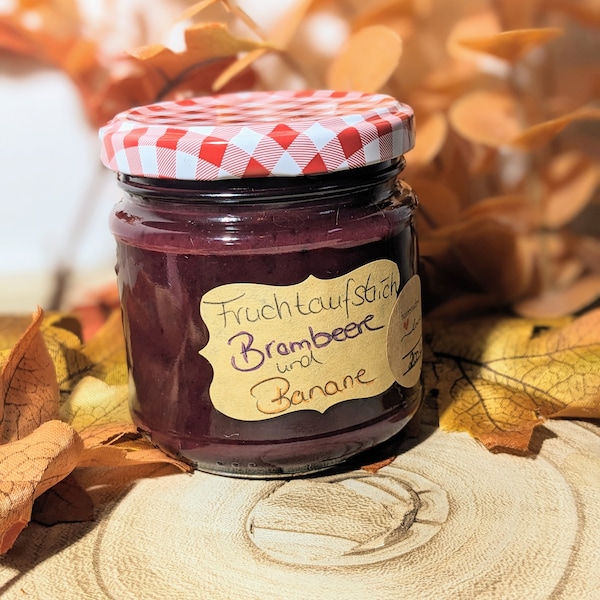 Brombeere mit Banane| Fruchtaufstrich