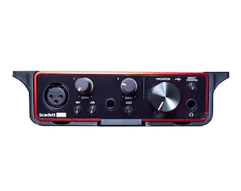 Support de bureau – Interface audio Scarlett Solo/2i2/4i4 3e génération, support Focusrite sous le bureau, support sous le bureau, support de table