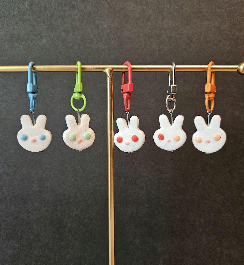 Hand-sculpted Clay Charm Keychains - Etsy