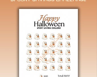 Halloween Savings Challenge | Spooky Season Template (Printable)