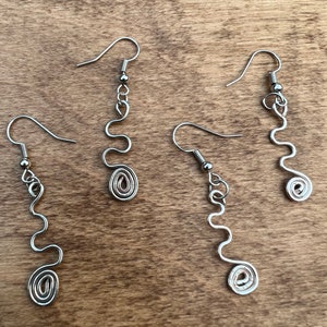 Spiral wire earrings