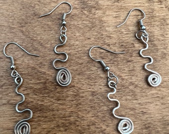 Spiral wire earrings