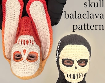 Skull Balaclava Crochet Pattern PDF