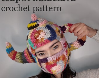 Teapot Balaclava Crochet Pattern PDF