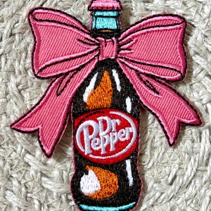 parches para gorras de camionero, refrescos, DP, botellas elegantes, para planchar, para coser, parche bordado imagen 3
