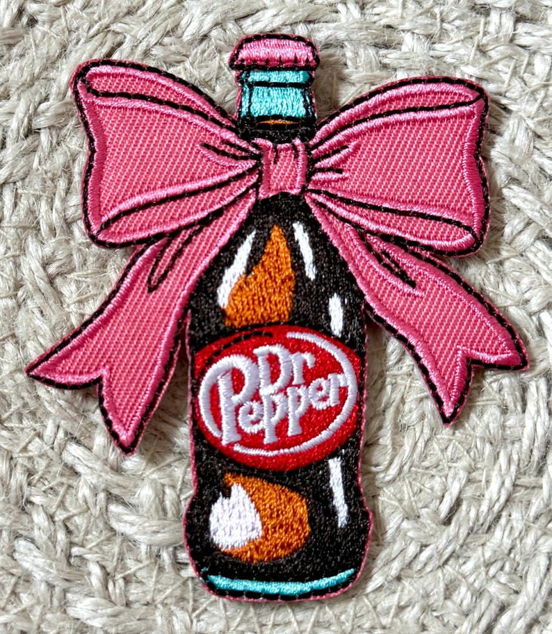 parches para gorras de camionero, refrescos, DP, botellas elegantes, para planchar, para coser, parche bordado imagen 3