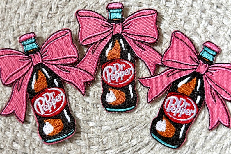 parches para gorras de camionero, refrescos, DP, botellas elegantes, para planchar, para coser, parche bordado imagen 4