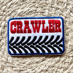 trucker hat patch, toddler patches, crawler, monster truck, embroidery patch, iron on, sew on, patches for bag, patches for clothes