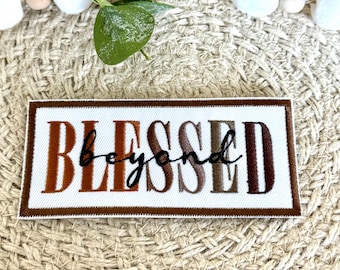 Parches para gorras de camionero, bendecidos, parches grandes, parches bordados, para planchar, para coser