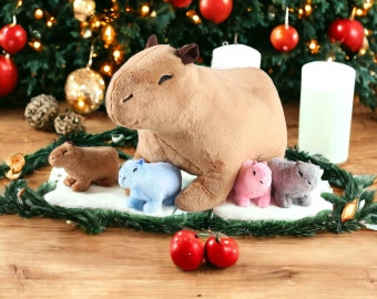 Capybara Plush - Fluffy Animal Toy | Cute Stuffed Plushie | Hamster Pillow | Gift for Kids | Gift for her | Baby toy | Gift For Mom Plush