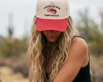 Casquette de baseball brodée d'écrevisses - Chapeau cajun de mardi gras