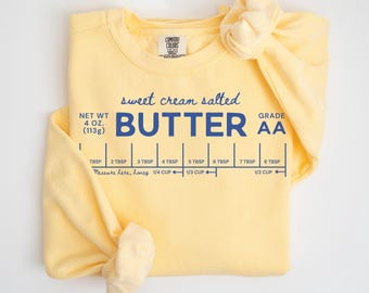 Butter Sweatshirt | Comfort Colors Vintage Baking Crewneck