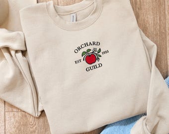 Apple Sweatshirt: Embroidered Orchard Guild Crewneck