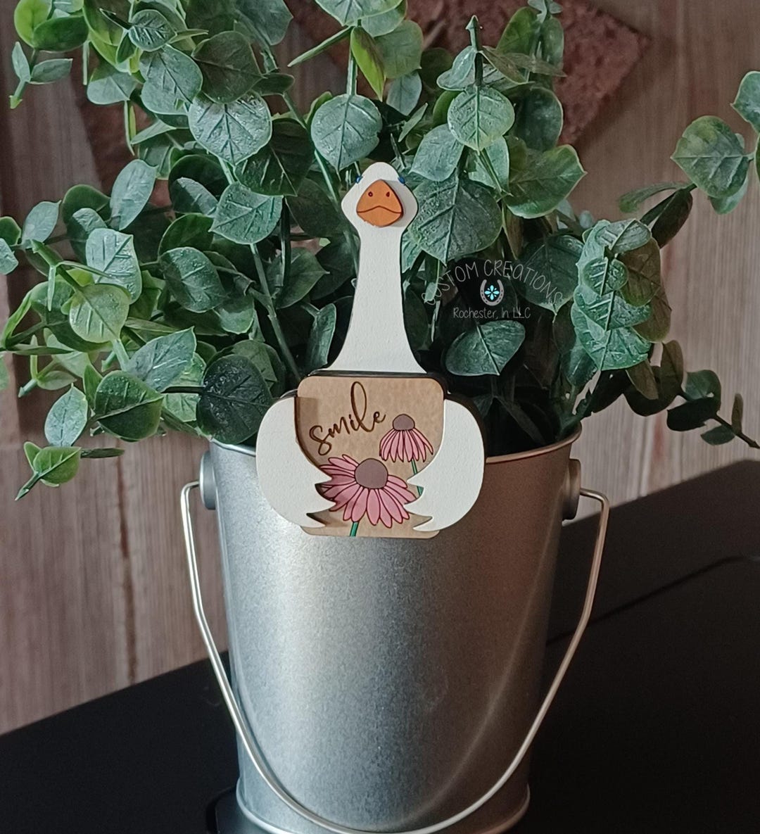 Goose Hugger Topper SVG Laser Cut File Laptop Webcam Cover Planter ...