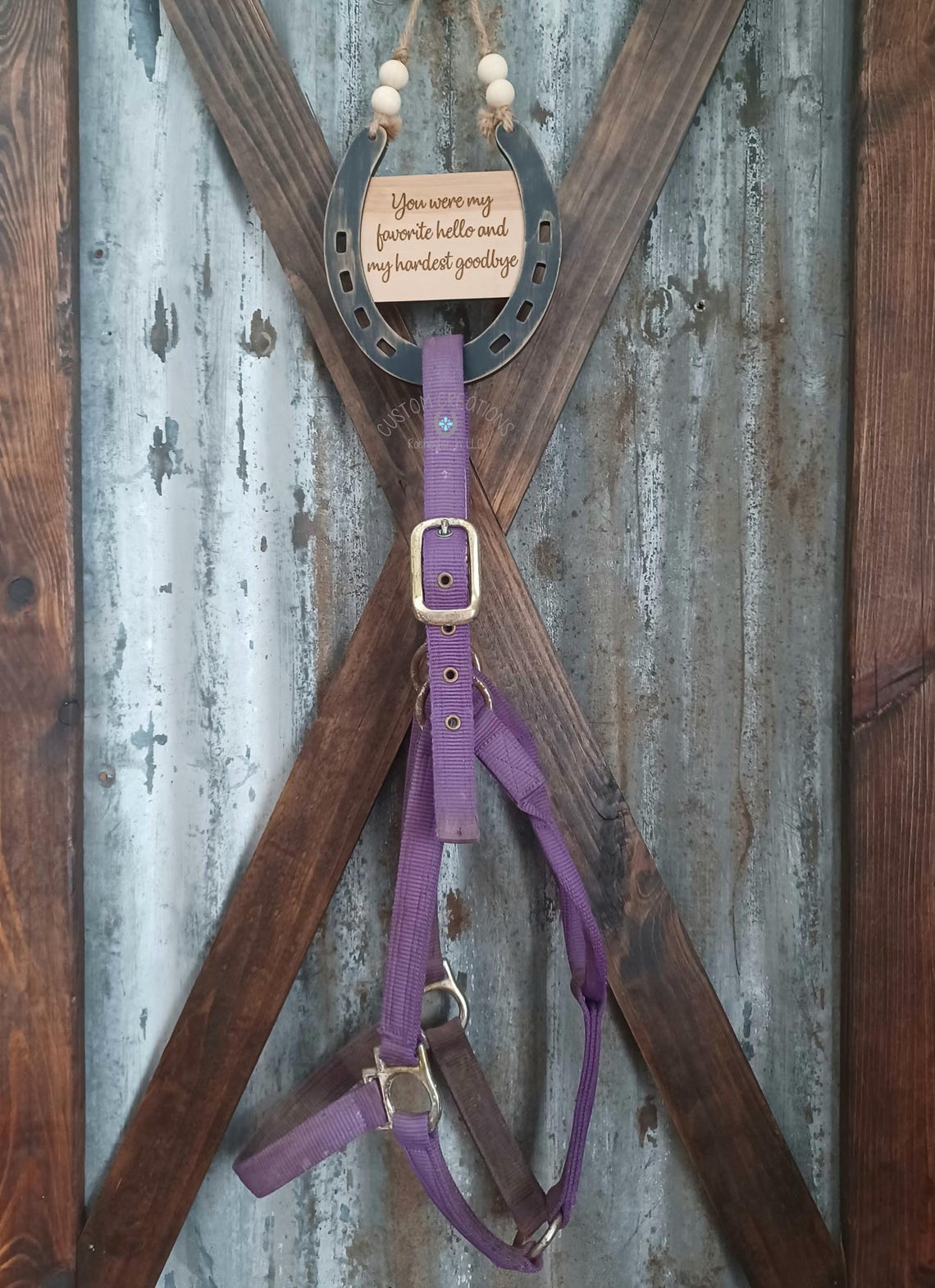 Horse Pony Memorial SVG Laser Cut File Halter Hanger in Memory of ...