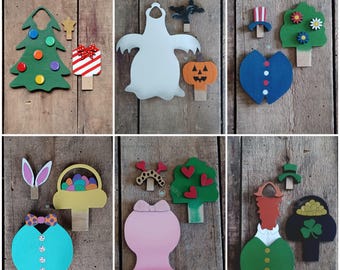 SVG Laser Cut File Interchangeable Desk Goose 7 Holiday Outfits Costumes BUNDLE Digital Download