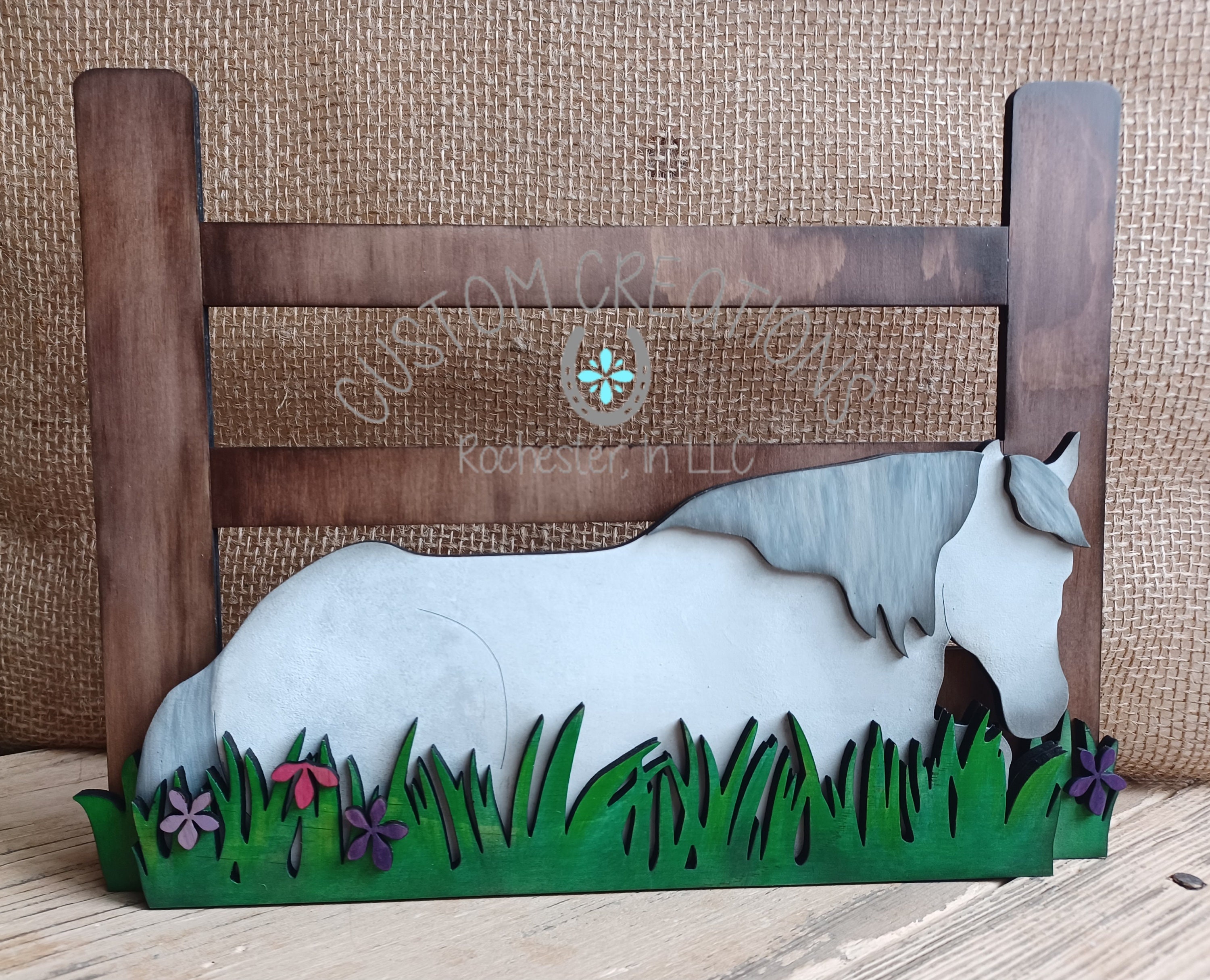 SVG Laser Cut File Horse Pony Shelf Sitter Digital Download Xtool ...
