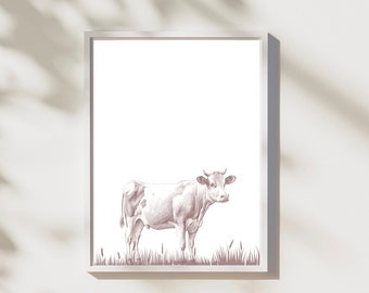 Digital Download Cow Print