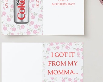 Cartão de Dia das Mães - Diet Coke Mom