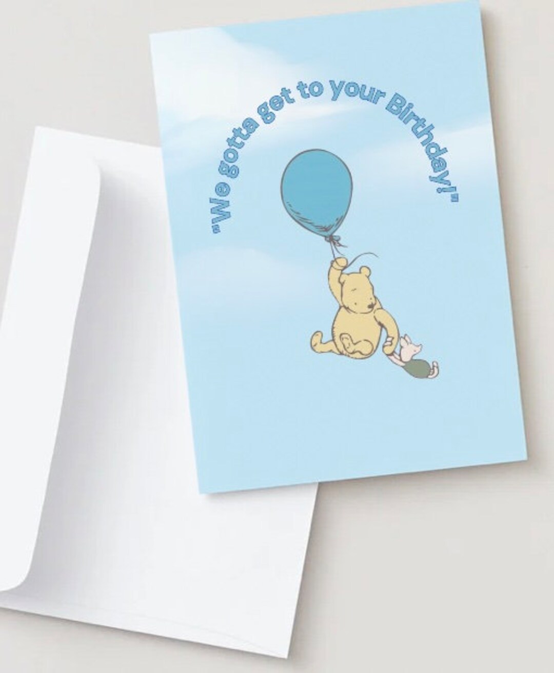 Winnie the Pooh Birthday Card Etsy