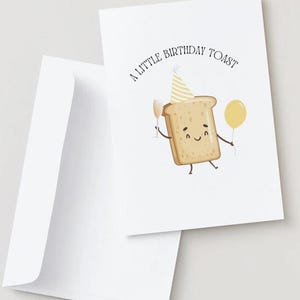 Un toast d&#39;anniversaire - carte d&#39;anniversaire drôle - carte de petit garçon - carte numérique