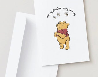Winnie the Pooh Anniversary Card