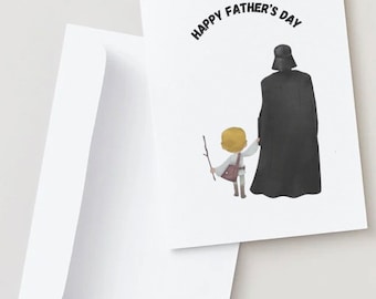 Star Wars Darth Vader Father's Day Card - Etsy