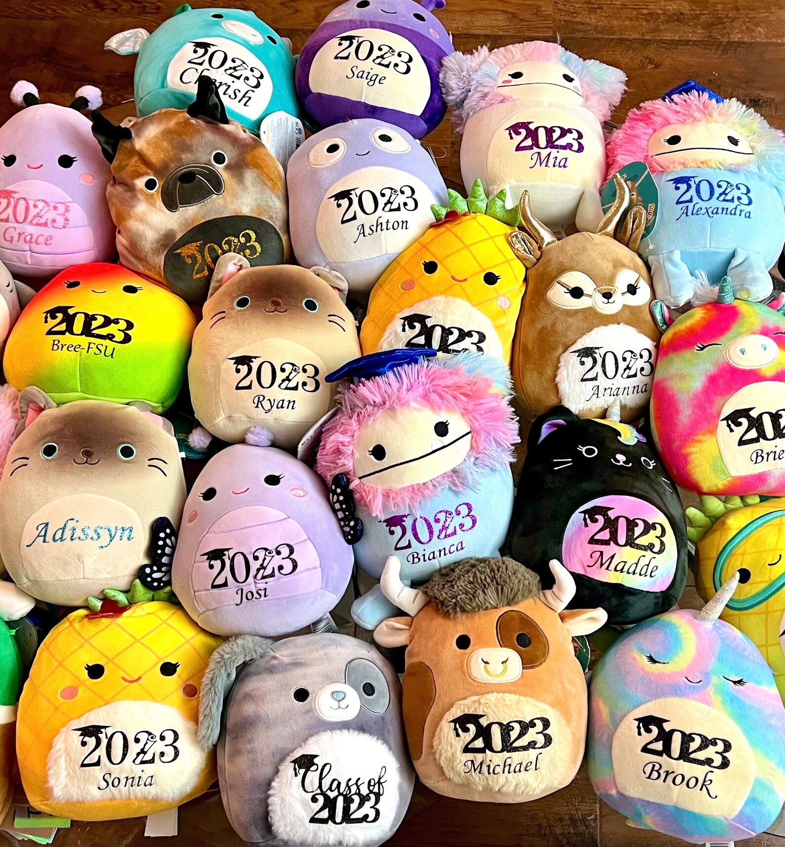 Personalized Graduation Squishmallow Plush 7.5 With Name Etsy