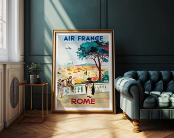 1958 Air France Amérique du Sud Travel Poster Photographic Print for Sale by r