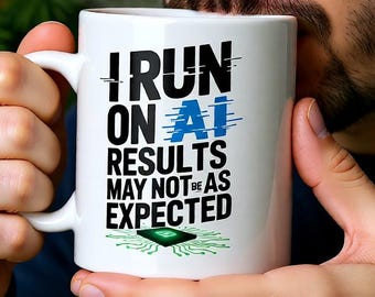 KI-Humor-Becher Tech-Scherz-Informatik Geschenk-Idee Büro-Schreibtisch-Zubehör Software-Ingenieur Coding-Enthusiast-Geek Kaffeebecher-Neuheit