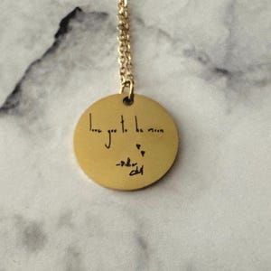 Billie Eilish handschriftketting (goud)